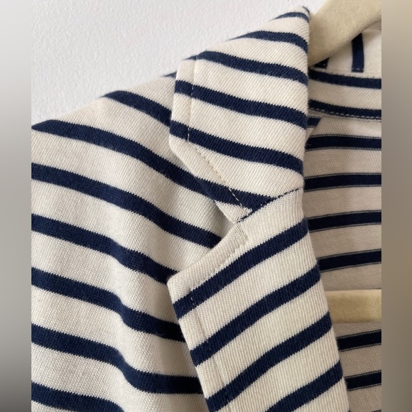 J. Crew Factory Navy and White Striped Blazer - Picture 2 of 6